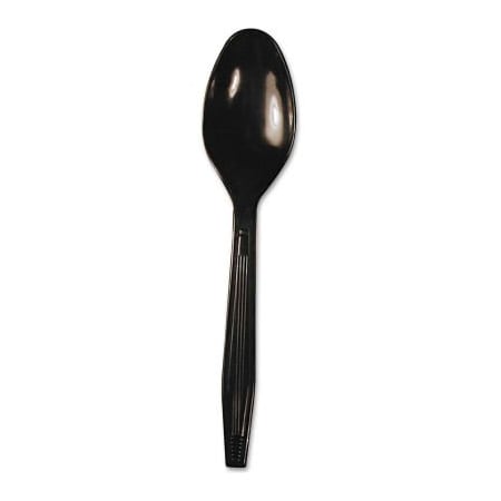 Boardwalk , Full Length Teaspoons, Polystyrene, Black, 1000/Carton FLPSTSB